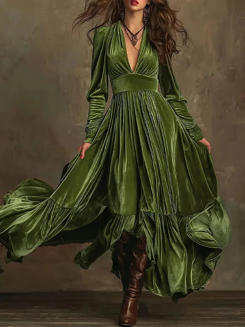 Lacceti Flowing Velvet Dress