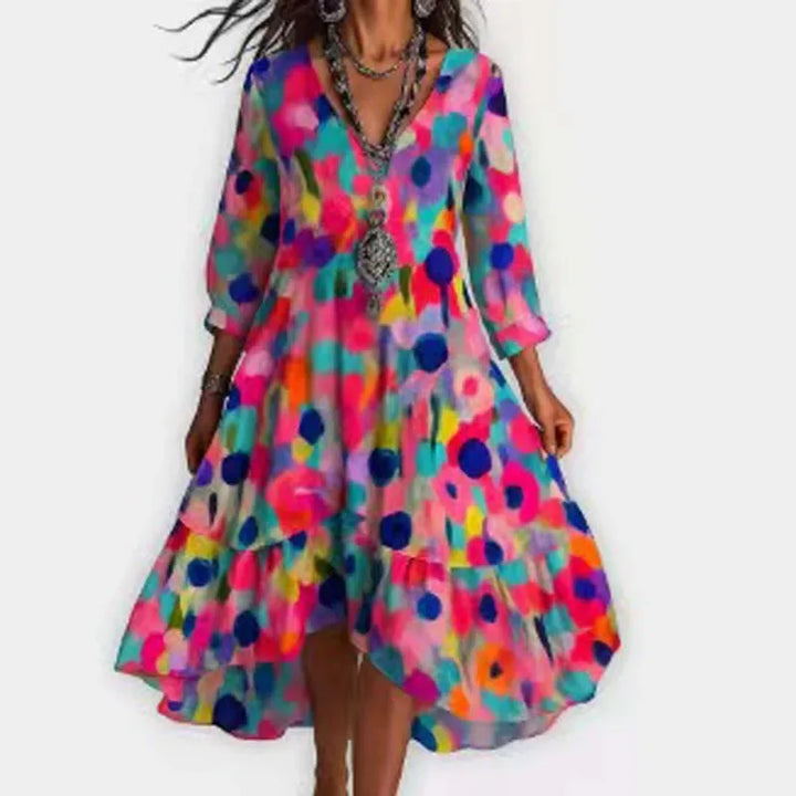 Adele Boho Floral Maxi Dress