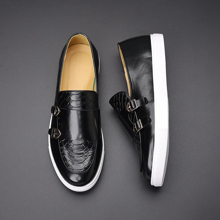 Nirvana Monk Strap Leather Loafers