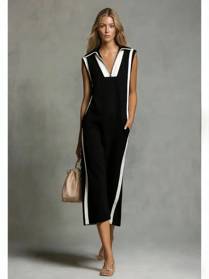 Eloise V Neck Maxi Shirt Dress