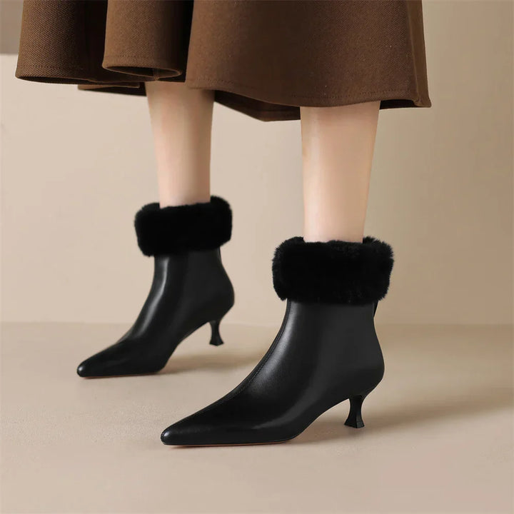 Claire Leather Ankle Boots