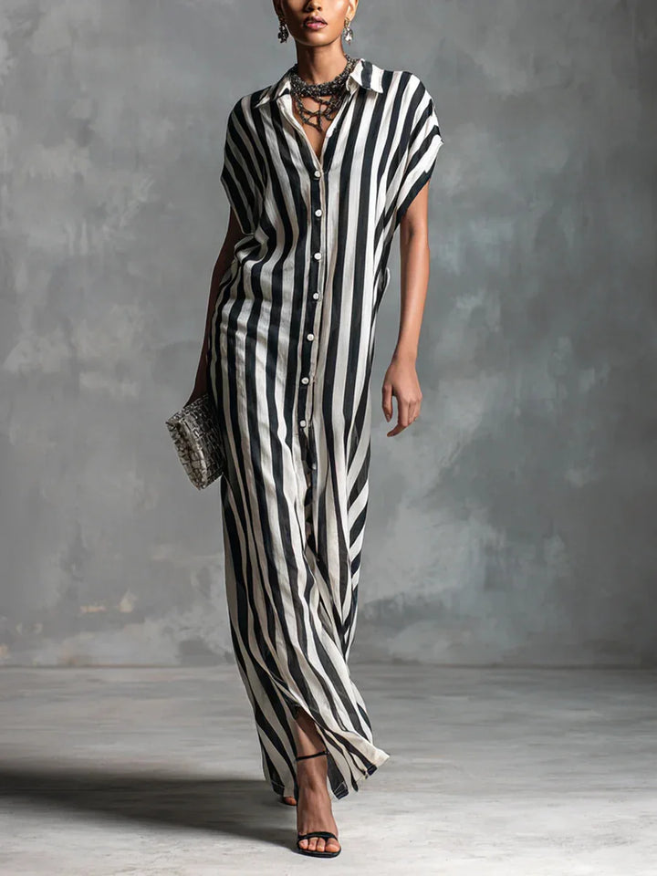 Tabitha Linen Long Shirt Dress