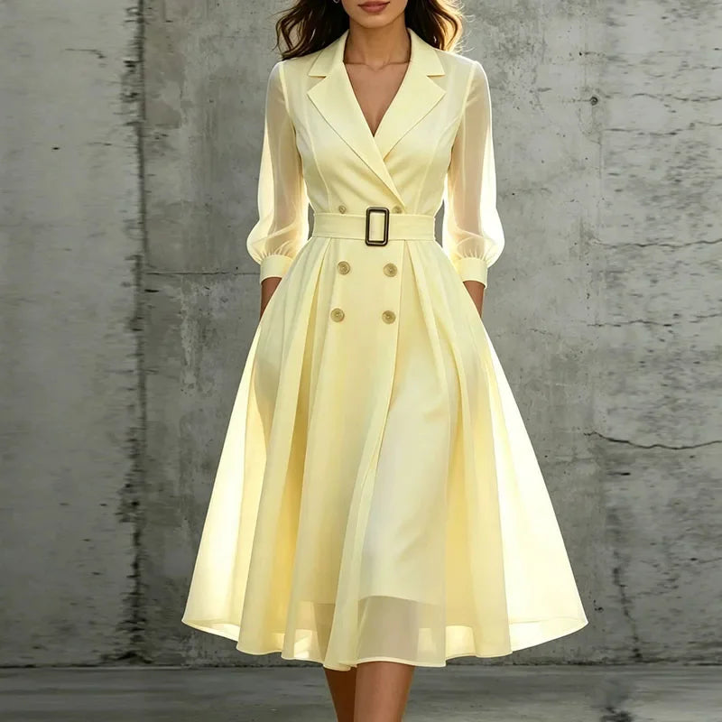 Sofia Double Breasted Midi Dress