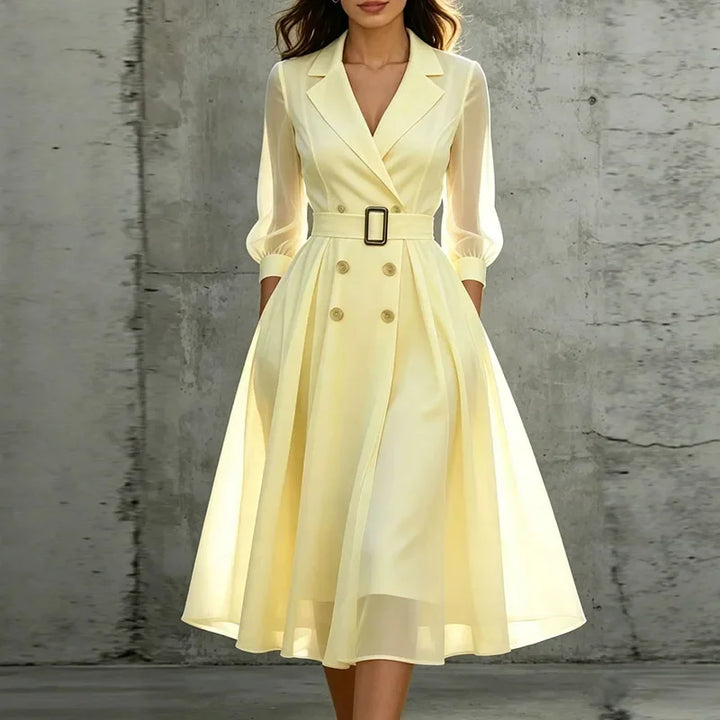 Sofia Double Breasted Midi Dress