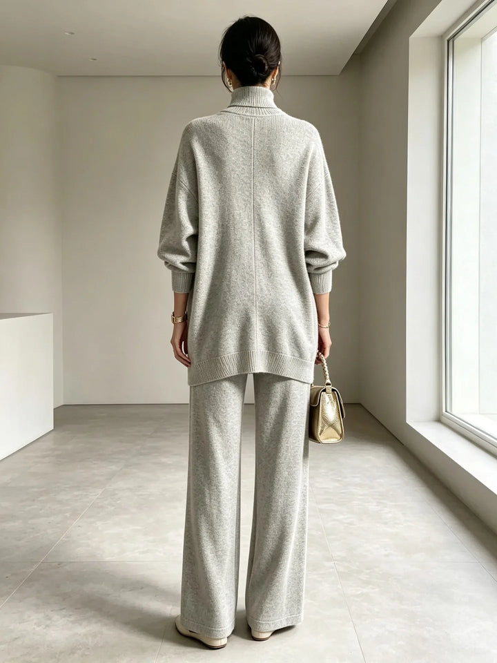 Solene Wrap Front Sweater Set
