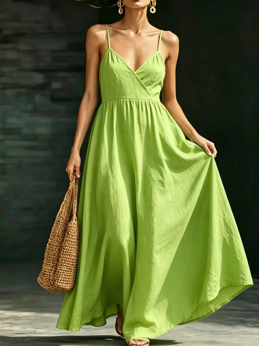 Brivelle Elegant Flowy Maxi Dress