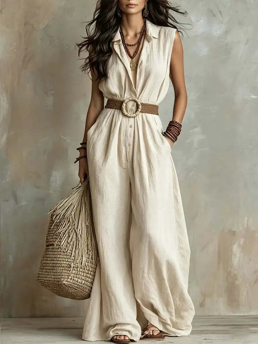 Emmeline Elegant Wide Leg Jumpsuit