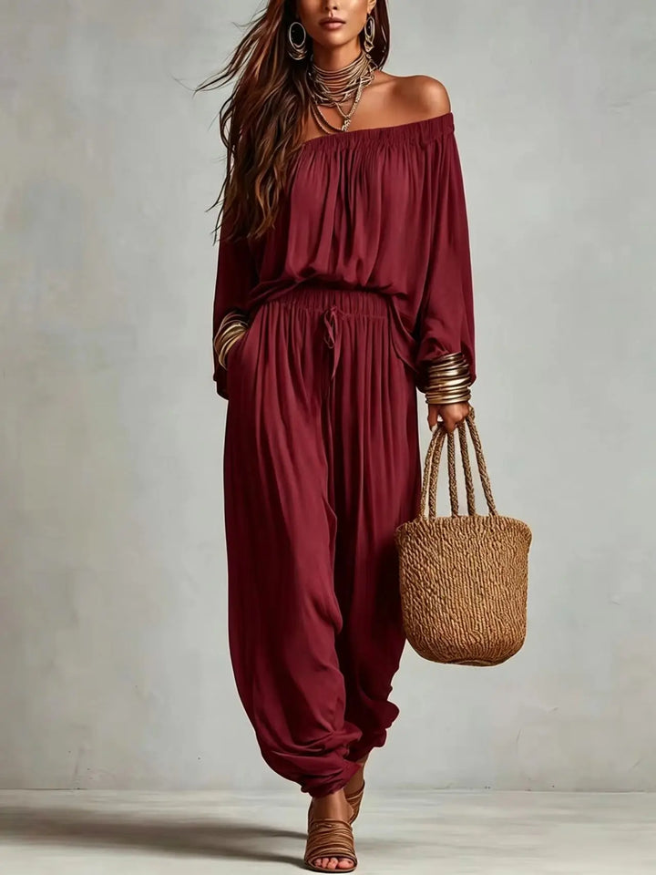 Quinn Off Shoulder Harem Set