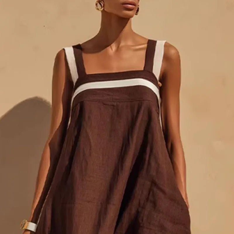 Megan Color Block Maxi Dress