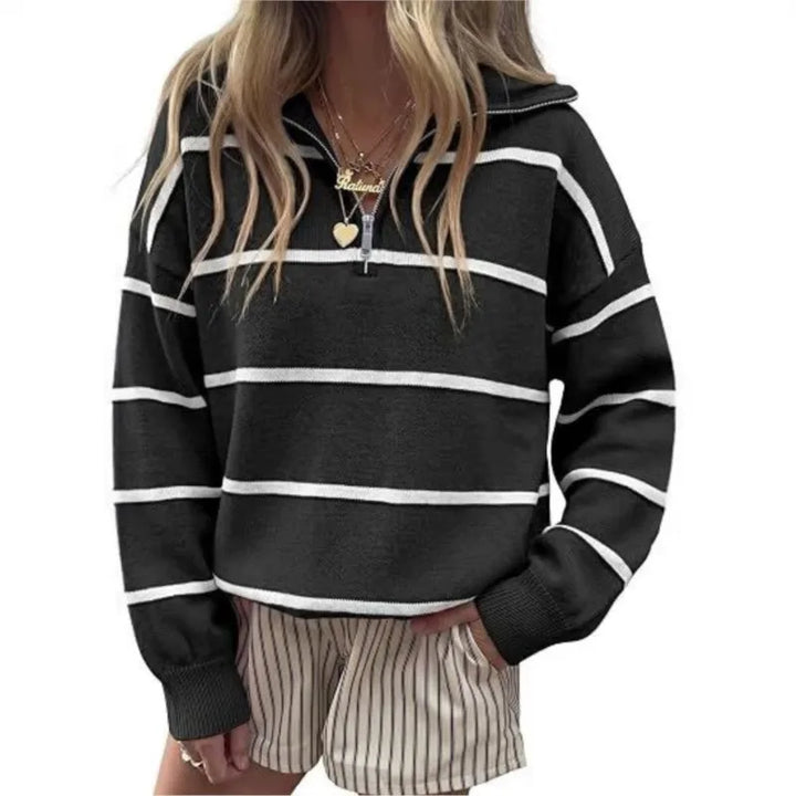Daria Striped Knit Pullover