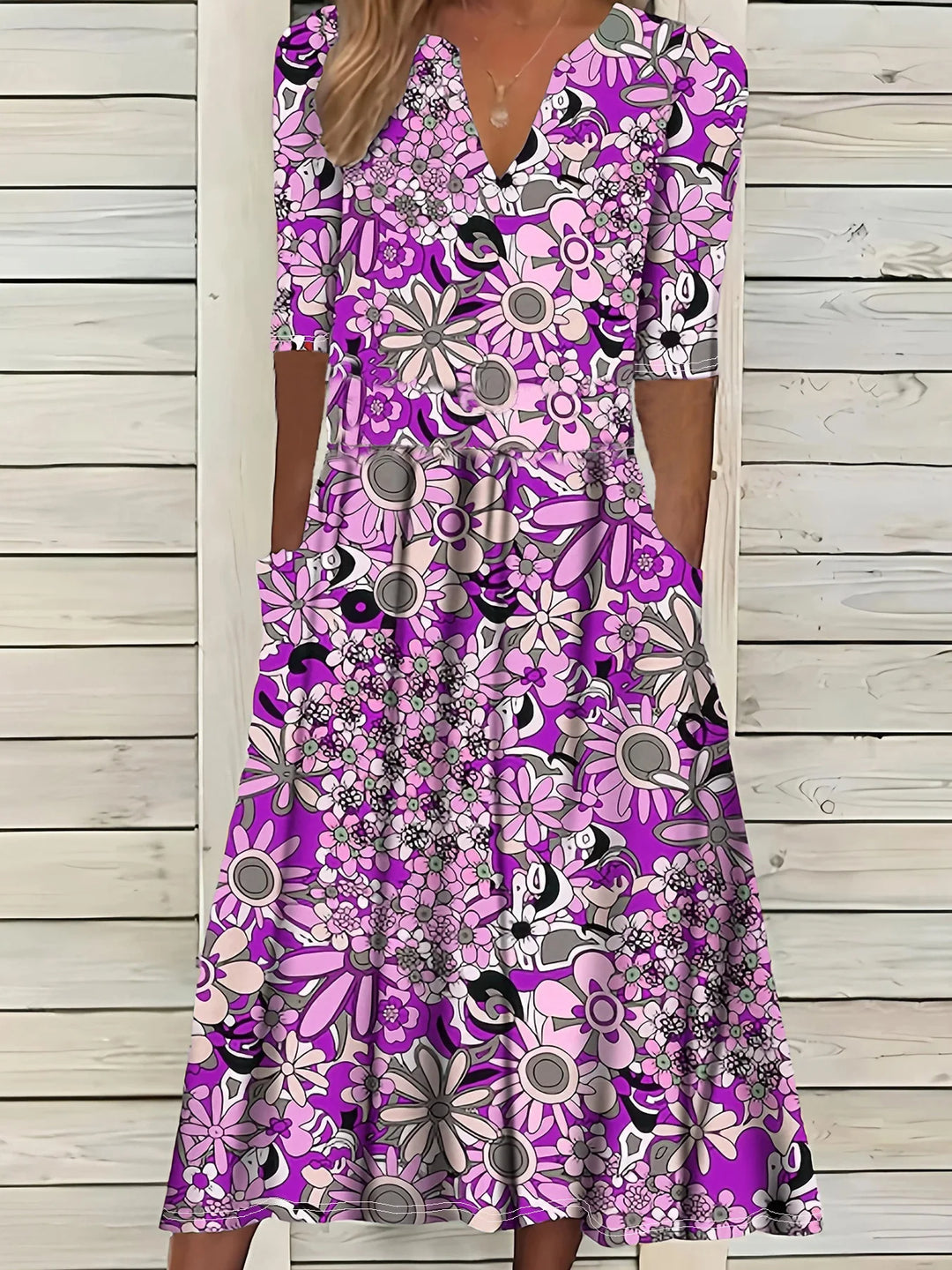 Karina Vintage Floral Maxi Dress