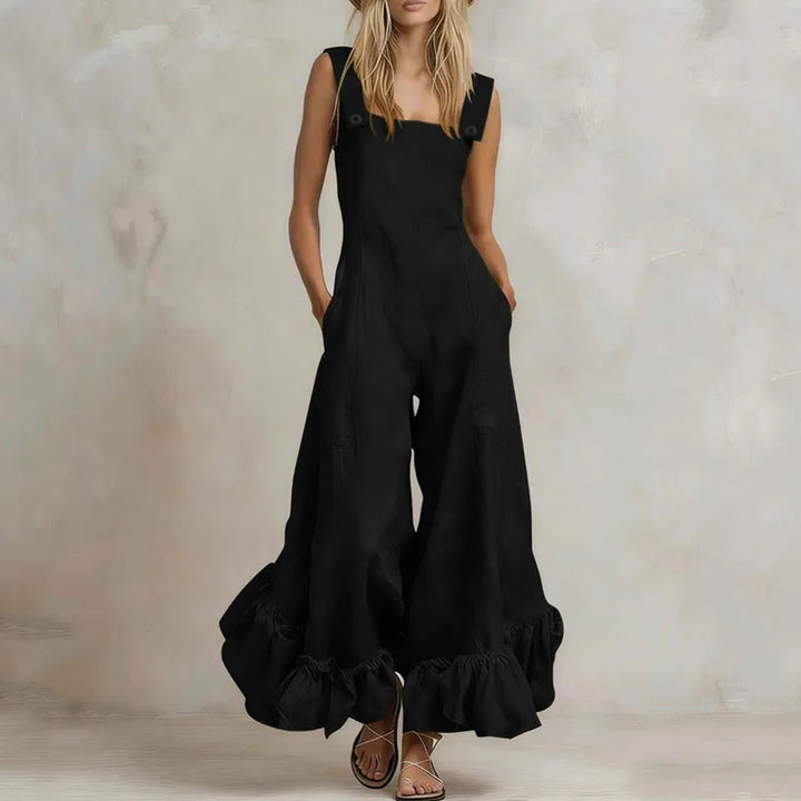 Vespera Ruffle Hem Jumpsuit