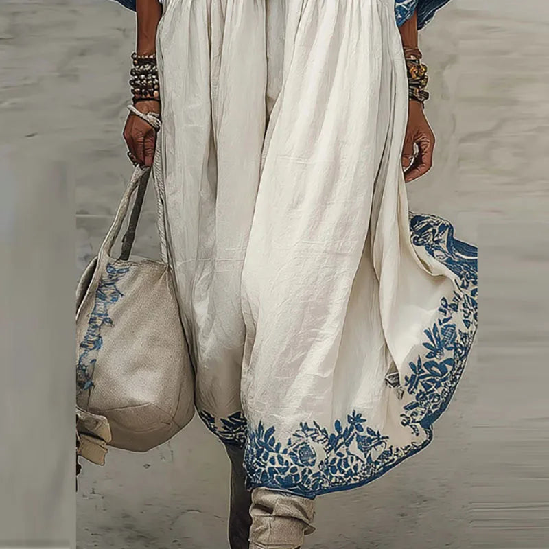 Julia Embroidered Kaftan Dress