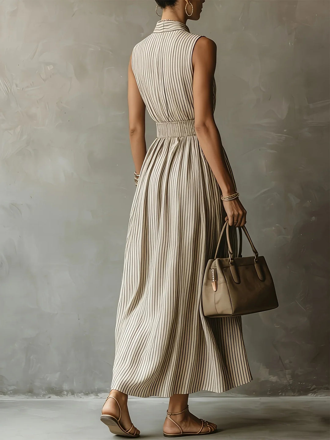 Sophia Elegant Sleeveless Midi Dress
