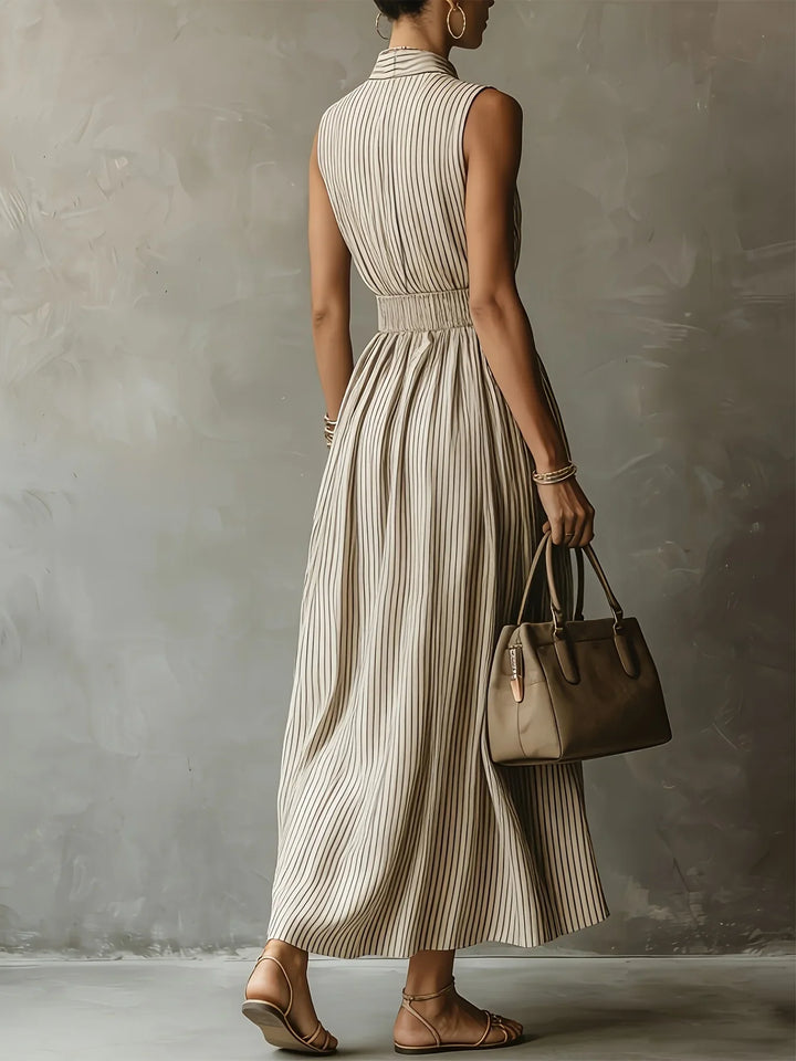 Sophia Elegant Sleeveless Midi Dress
