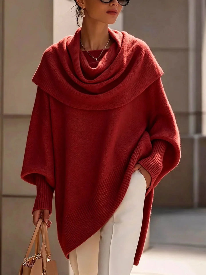 Liora Scarf Collar Poncho