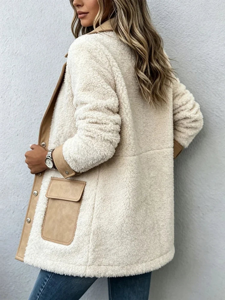 Beatrix Faux Suede Shearling Jacket