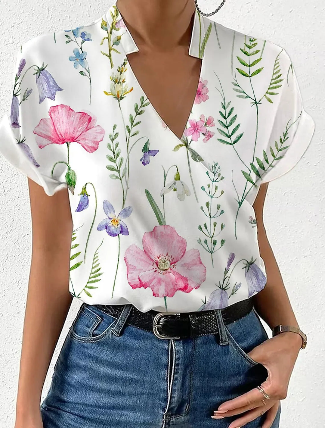 Sammy Floral Wrap Blouse