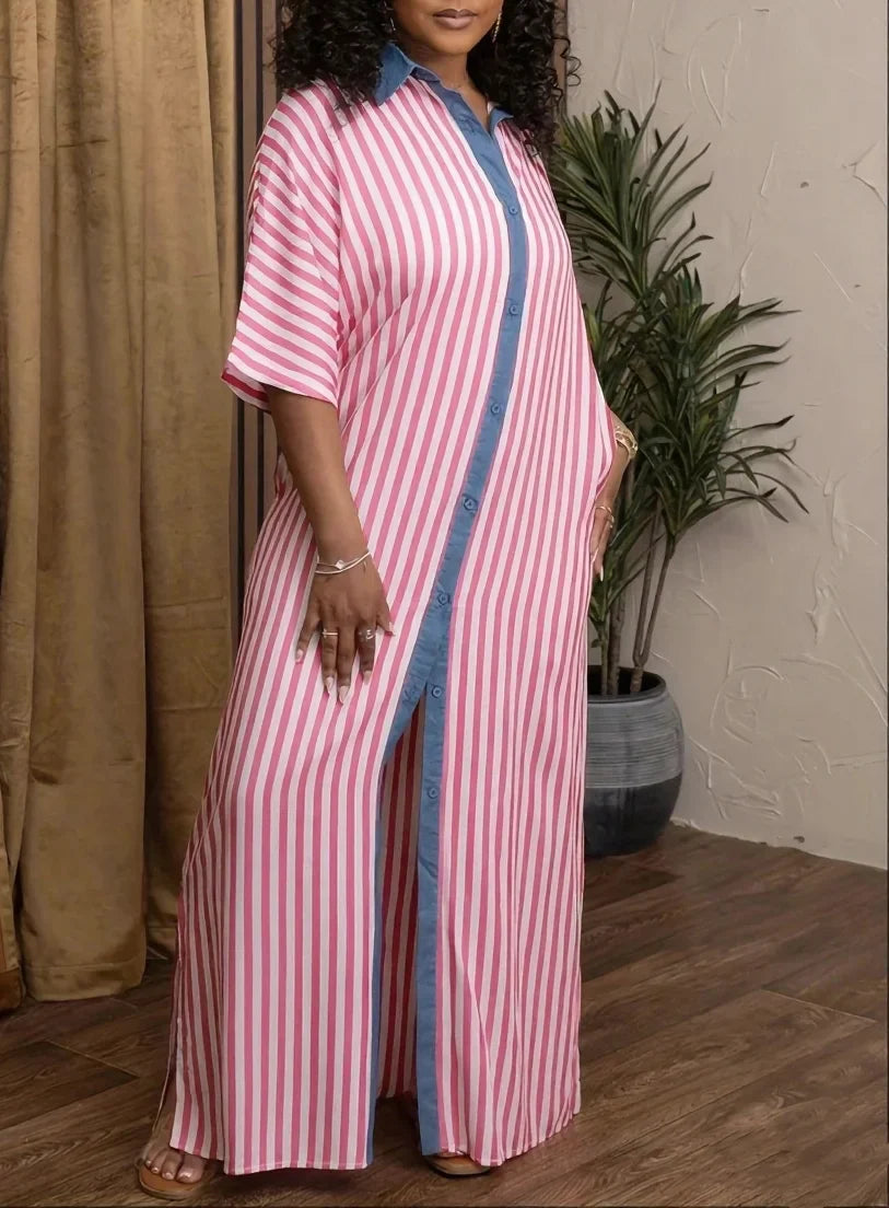 Pamela Stripe Maxi Dress