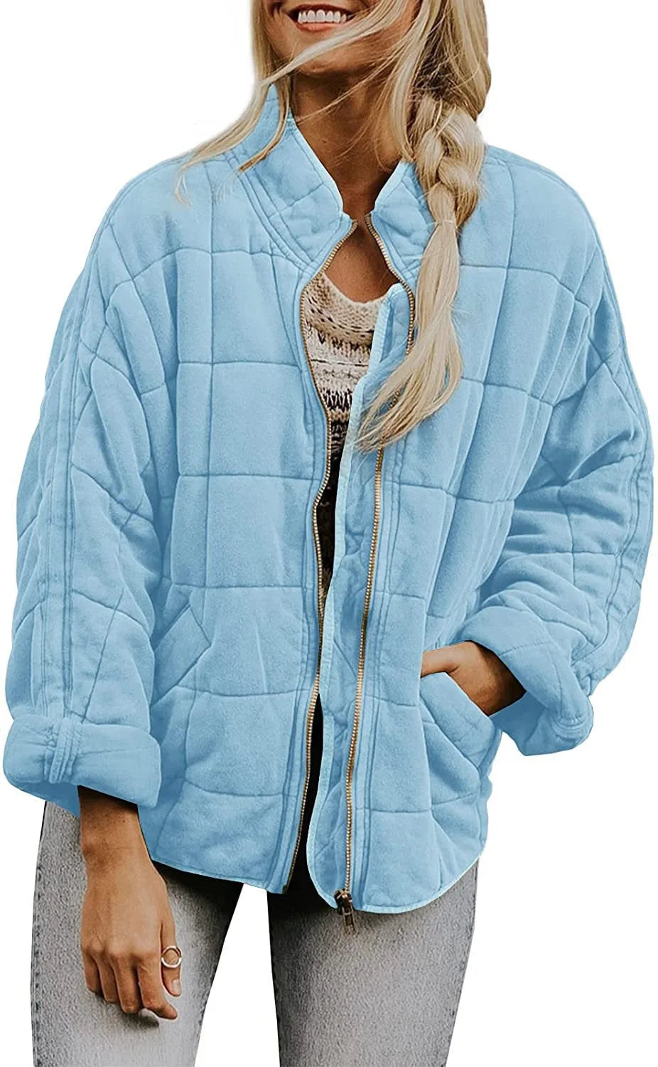 Marchetti Quilted Bomber Jacket