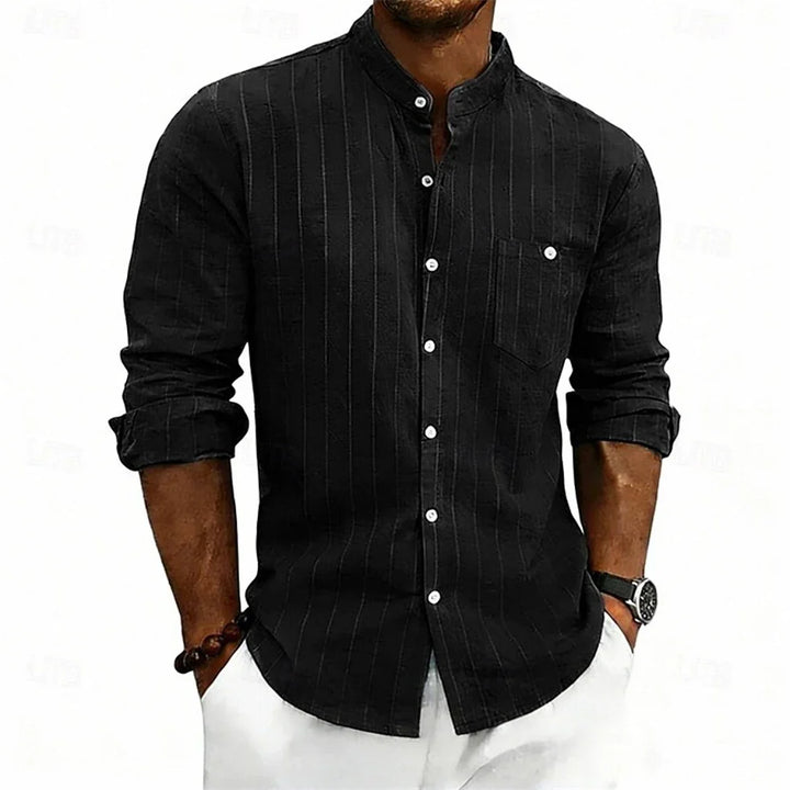 Grayson Breathable Striped Linen Shirt