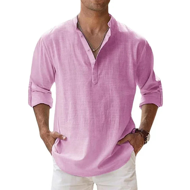 Ethan Long Sleeve Henley Shirt