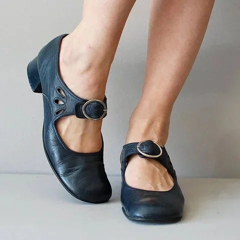 Rosalie Orthopedic Mary Jane Buckle Shoes