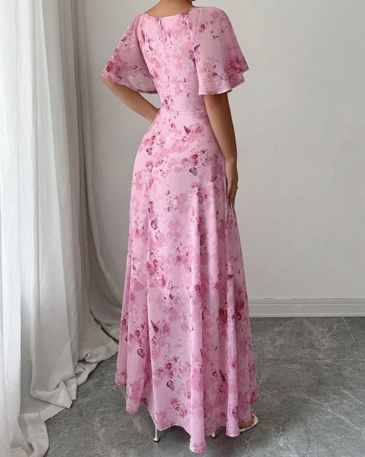 Fianna Puff Sleeve Midi Dress