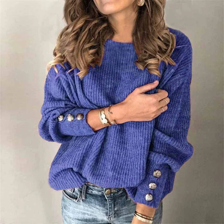 Margaux Button Cuff Sweater