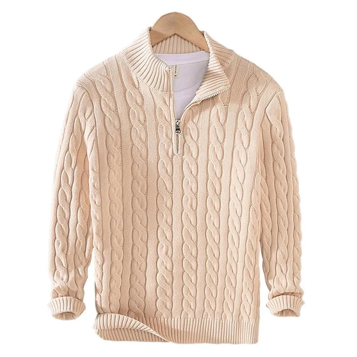 Dashiell Half Zip Cable Sweater