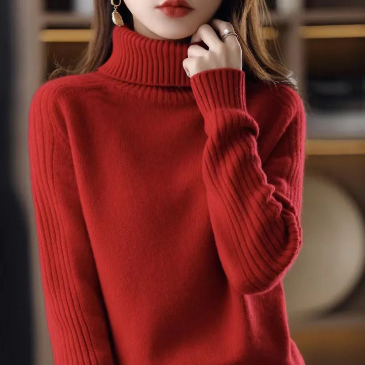Amelia Ribbed Turtleneck Sweater