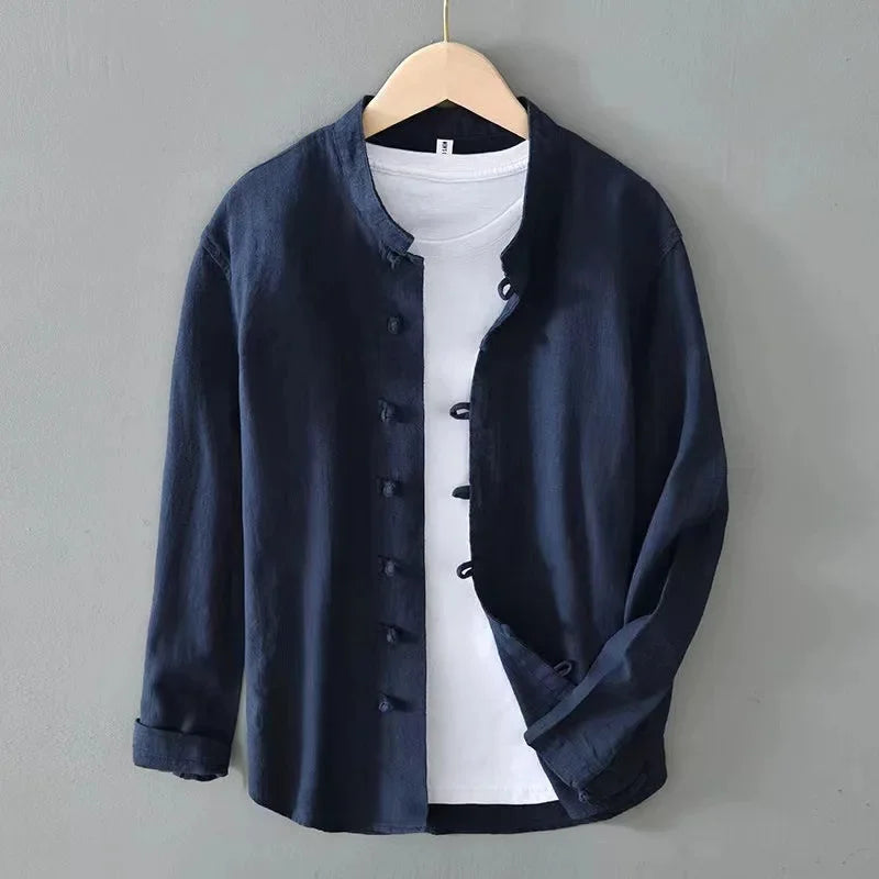 Jasper Henley Long Sleeve Linen Shirt