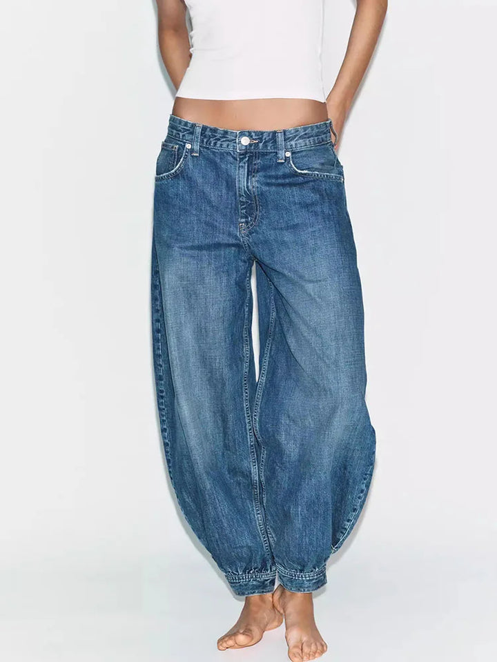 Paige Balloon Denim Trousers