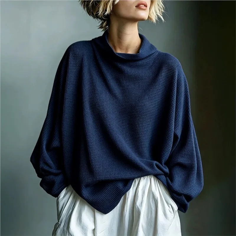 Adalyn Waffle Knit Funnel Top