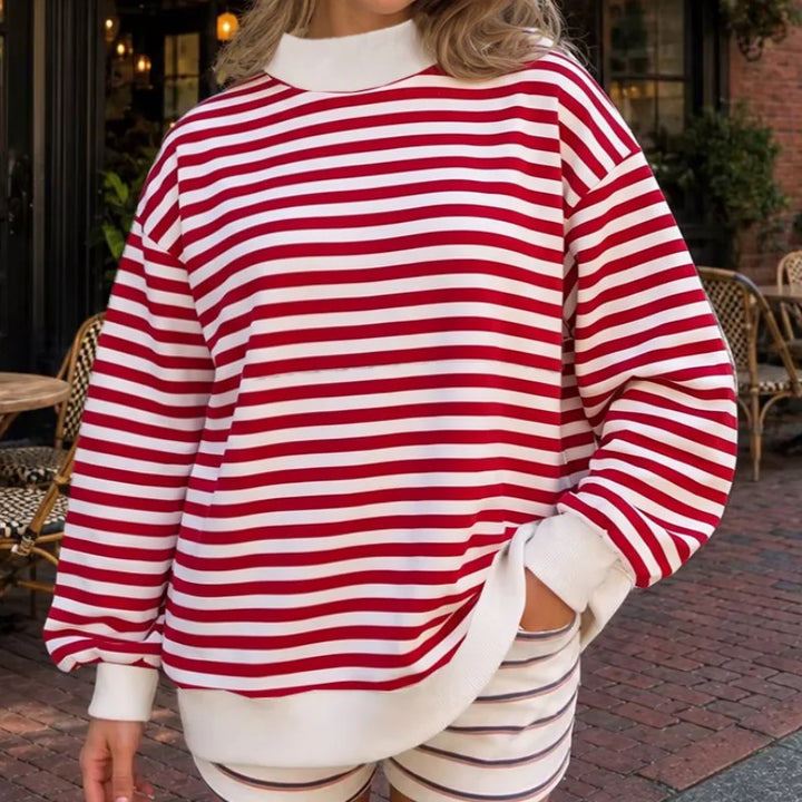Tatiana Striped Pullover Set