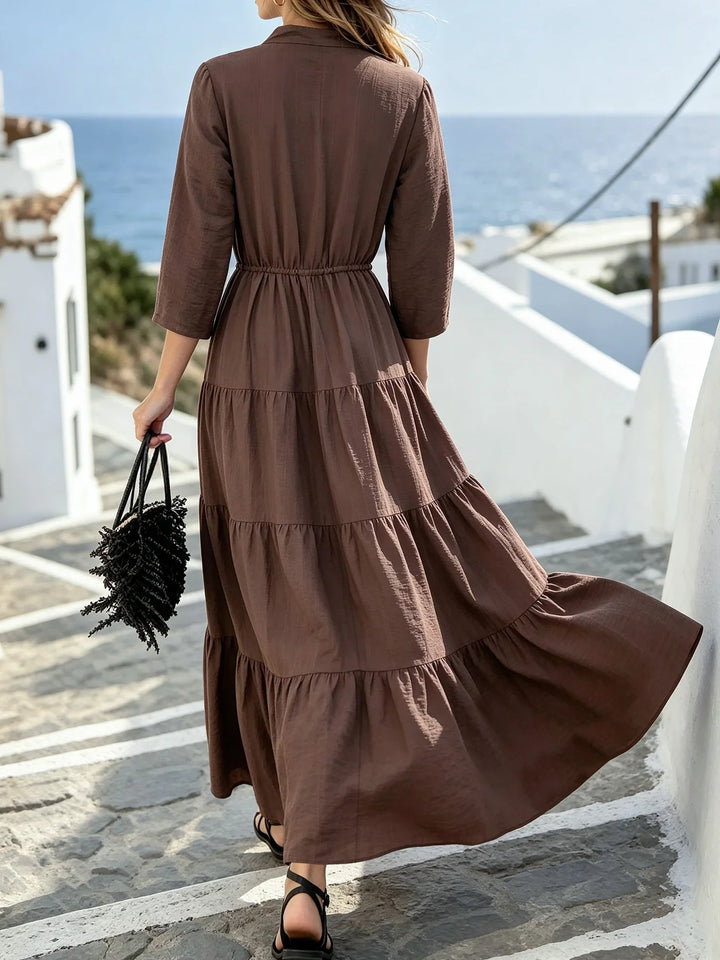 Harmony Tiered Shirt Maxi Dress