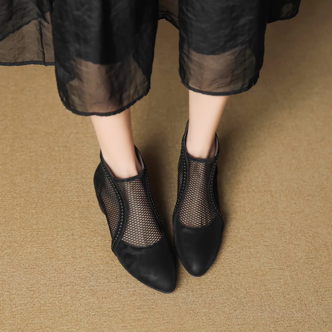 Kaylyn Leather Ankle Boots