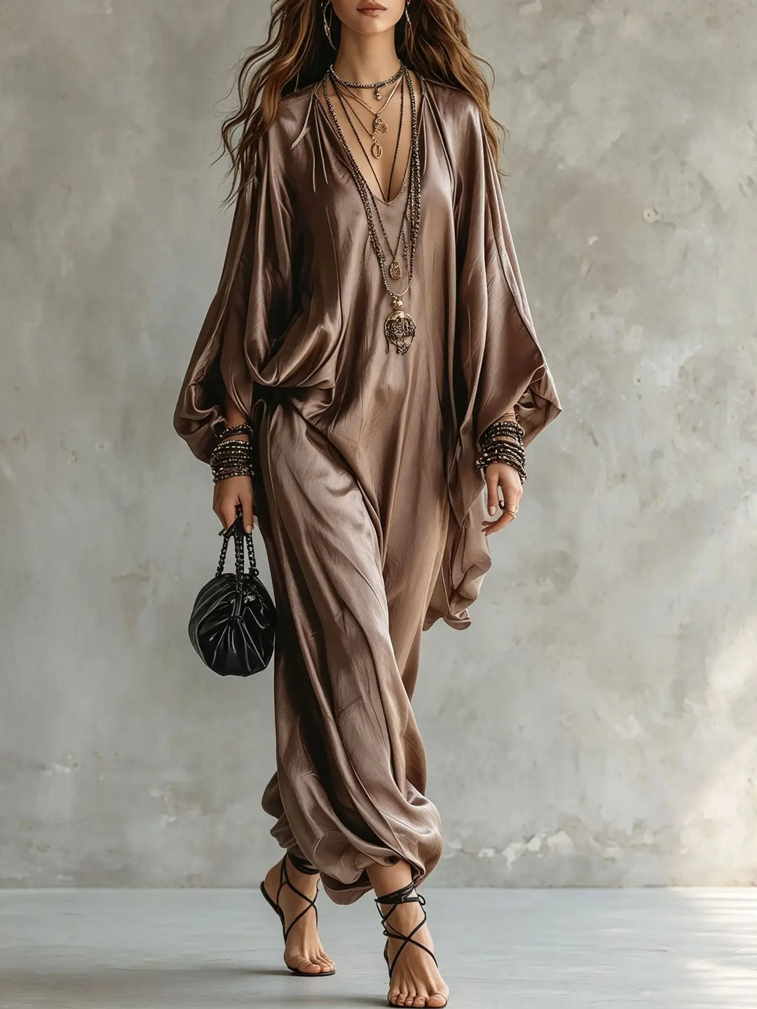 Sofie Satin Wide Leg Jumpsuit