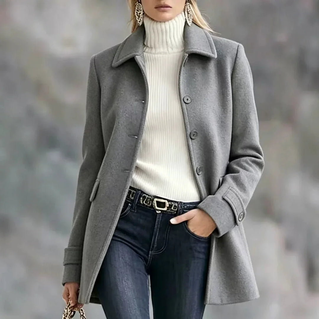 Winnifred Notched Lapel Coat