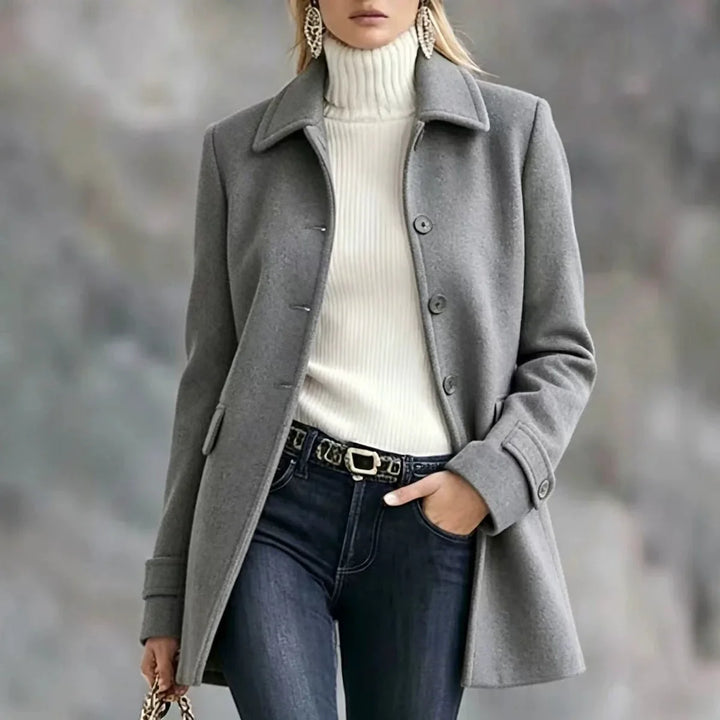 Winnifred Notched Lapel Coat