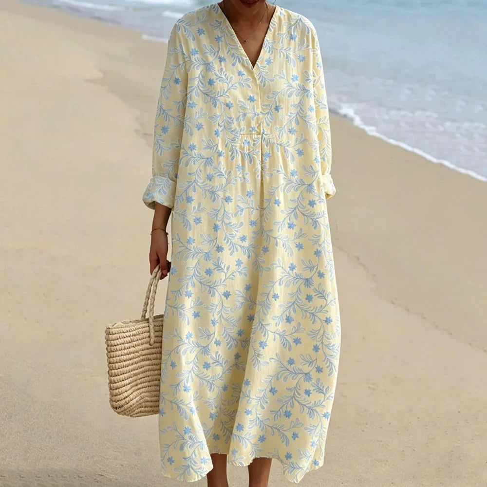 Elisia Boho Print Maxi Dress