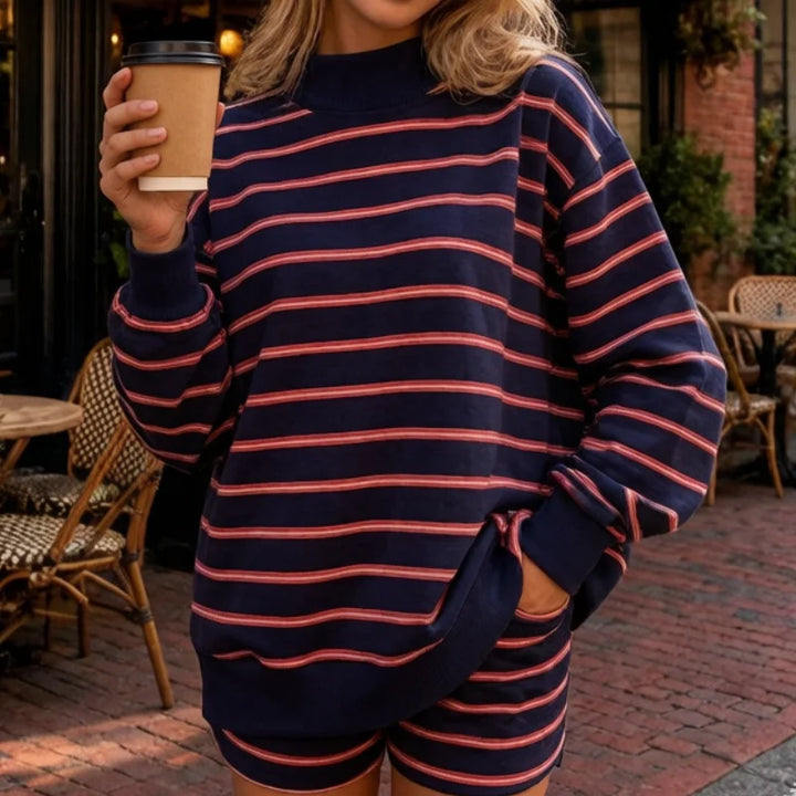 Tatiana Striped Pullover Set