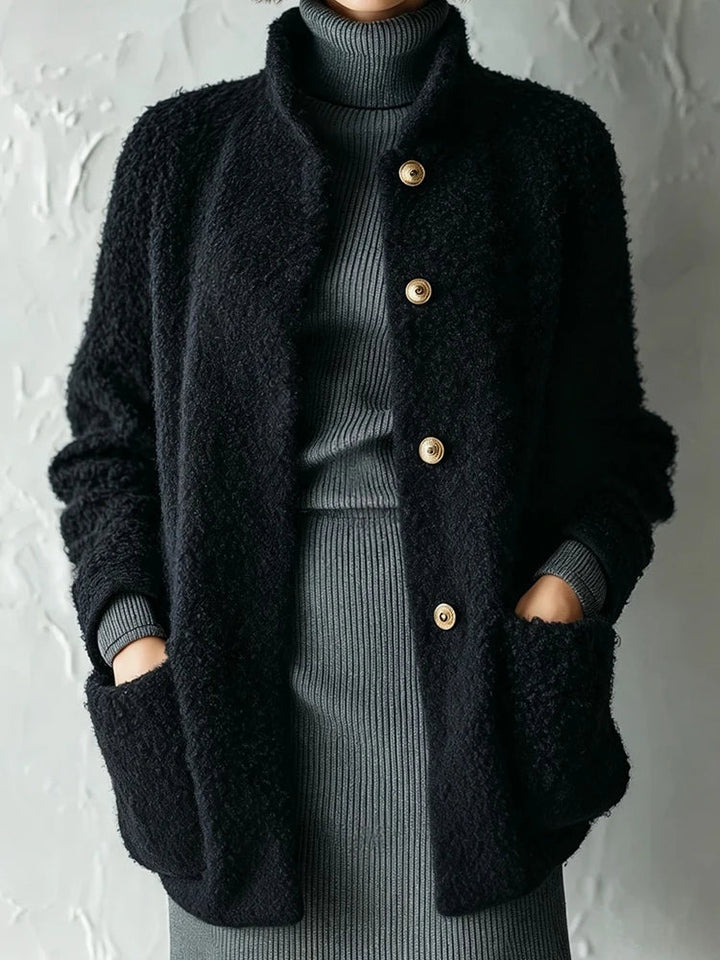 Clio Bouclé Stand Collar Jacket