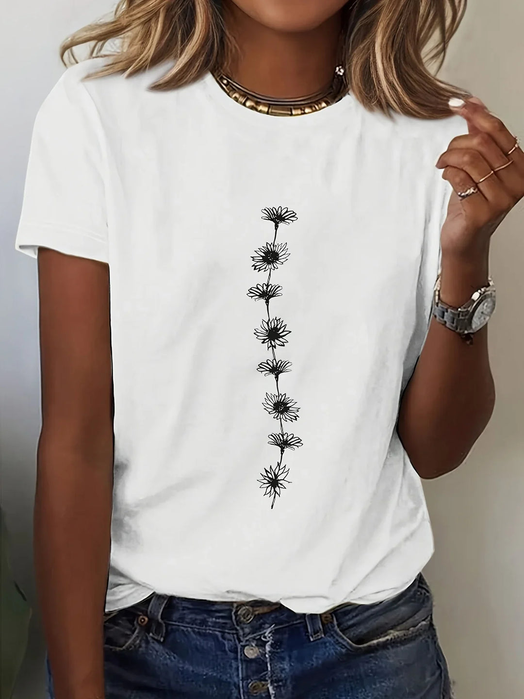 Kyla Sunflower Graphic Tee