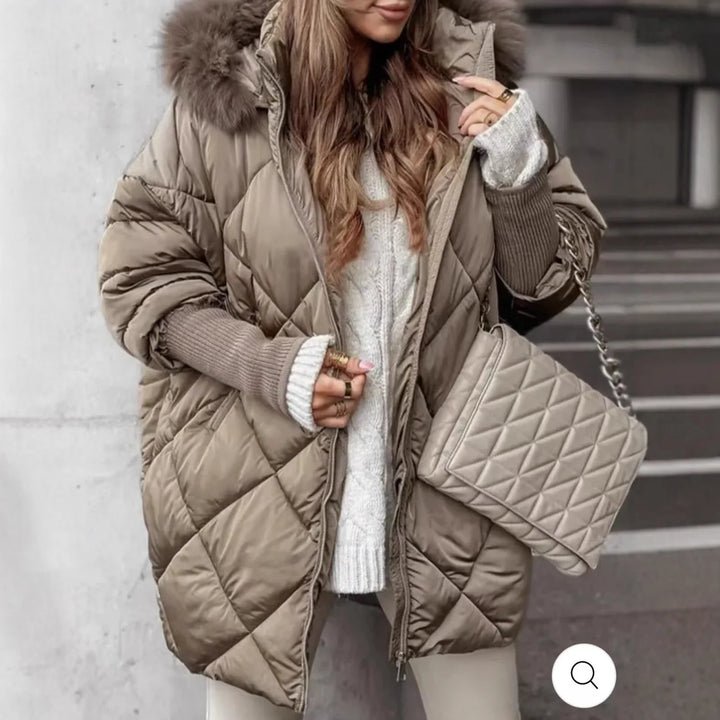 Undine Diamond Quilted Puffer Coat