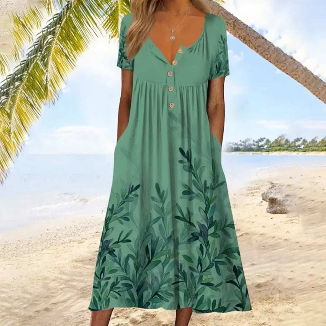 Cadence Floral Print Maxi Dress