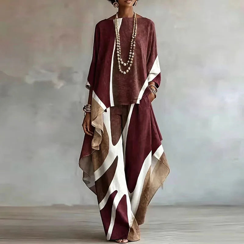 Frances Abstract Trouser Set