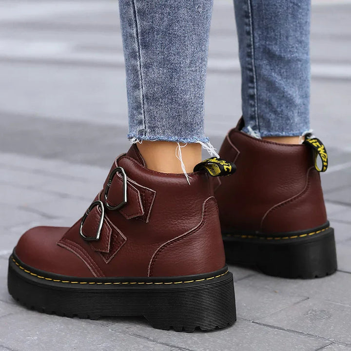 Britney Leather Platforms