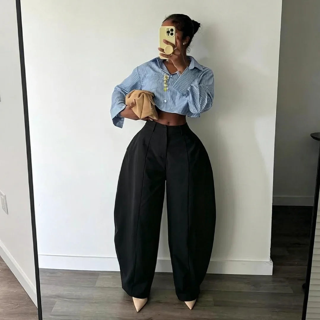 Shannon Barrel Leg Trousers