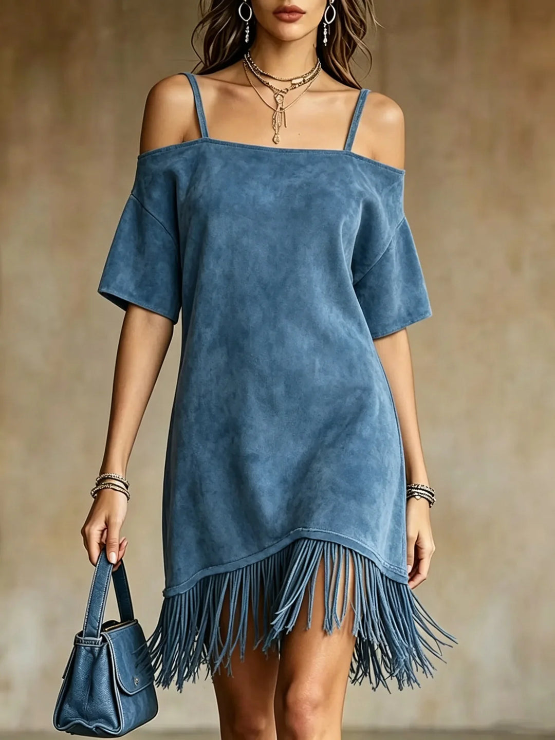 Marissa Fringe Mini Dress